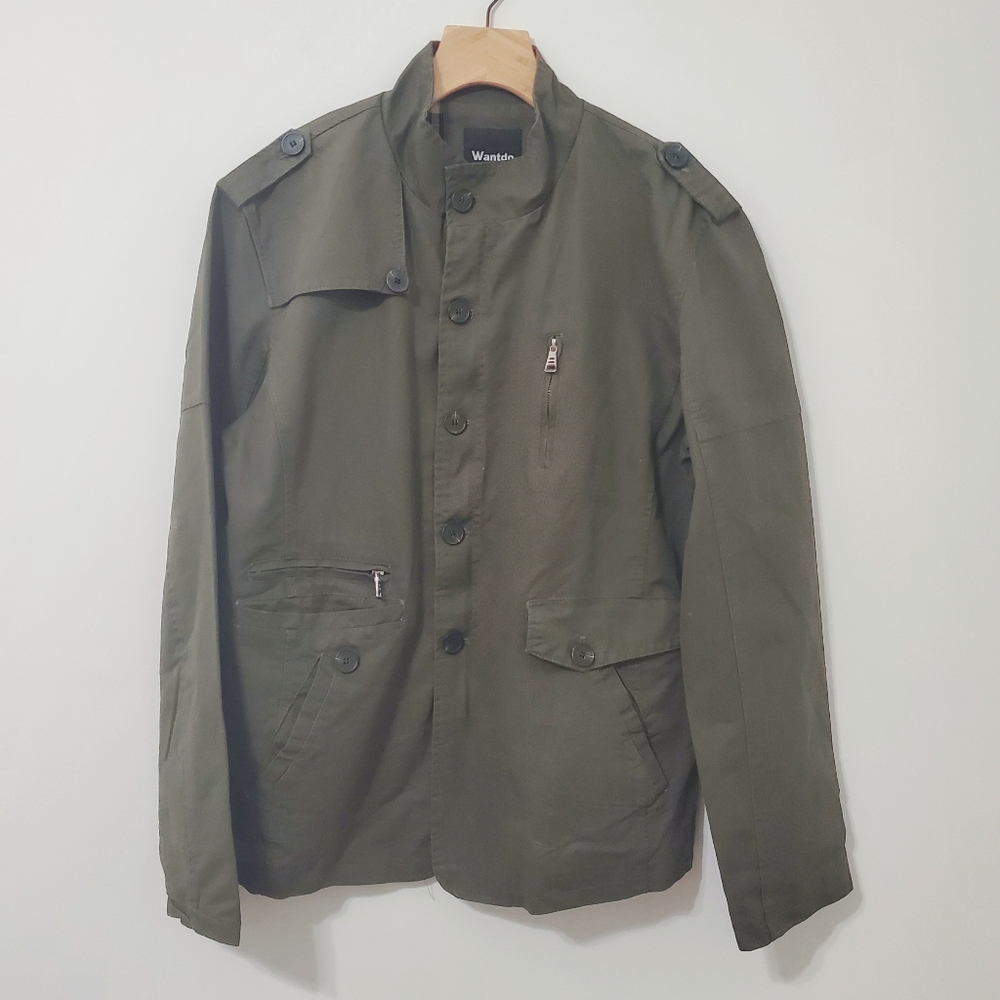 Wantdo Military Style Olive Green Jacket Mens XL